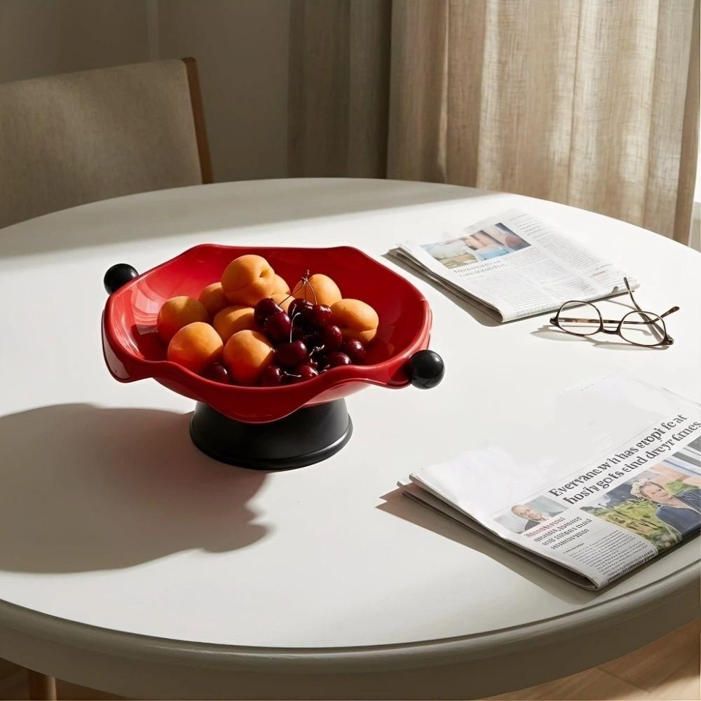 Spherical Handle Candy Storage Basket Dried Fruit Plate Display Plate Fruit Snack Tray  Living Room