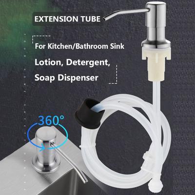 Tube Stainless Steel Kitchen Sink Mounted Lotion Dispenser Soap Dispenser Dishwashing Liquid