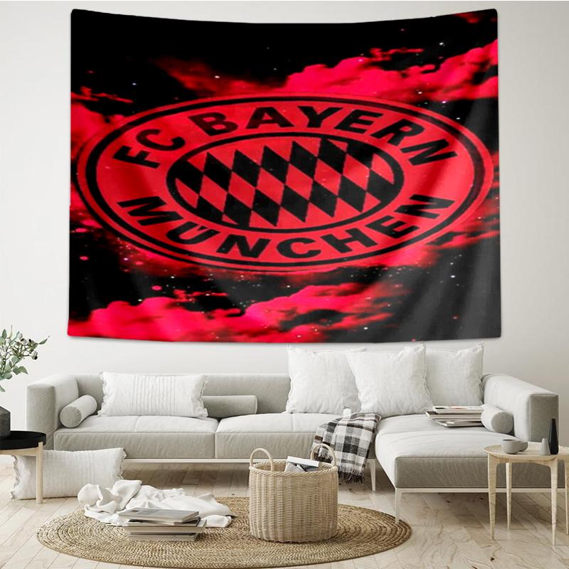 1PC Munich Football Club Printed Tapestry Room Decoration Wall Hanging for Living Room Bedroom, dormitory, Birthday and Christmas gifts