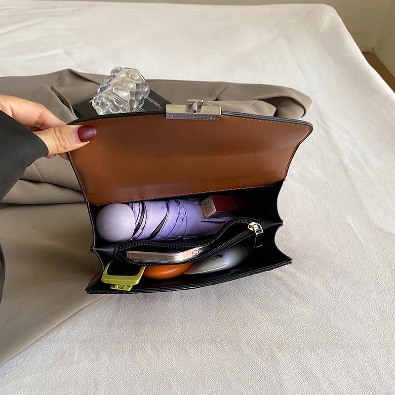 PU Leather Chain Shoulder Bag for Ladies   Luxury Bag  Small Crossbody Bags  High Quality  Designer