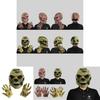 Realistic Skeleton Head Latex Mask And Creepy Costume Gloves For Halloween Events