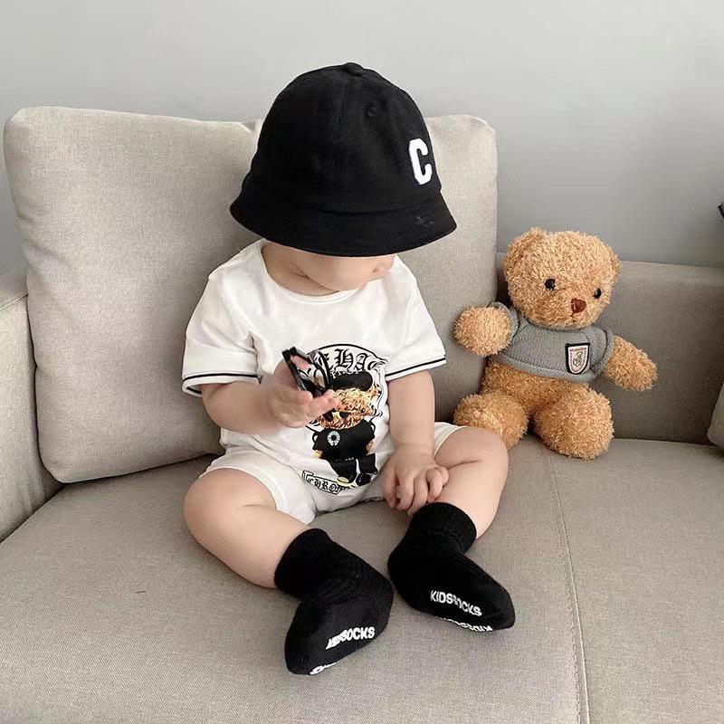

Unisex Baby Summer Romper with Pocket & Bear Design 90 cm