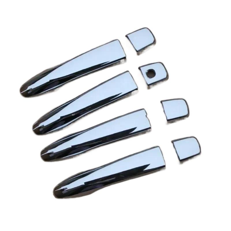 Door Handle Cover For Nissan Rogue 2014 2015 2016 2017 2018  GLOSS BLACK CHROME CAR CATCH CAP TRIM MOLDING ACCESSORIES