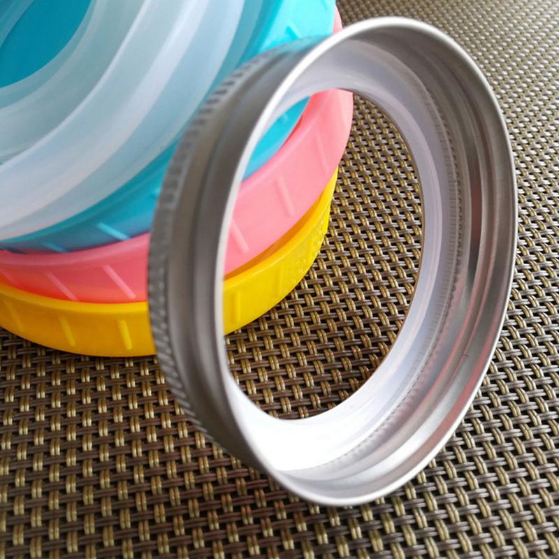 10pcs Reusable Food Grade Silicone Rubber Seals Rings Food Storage Leakproof Gaskets Sealing Rings for Mason Jar Lids 70mm 86mm