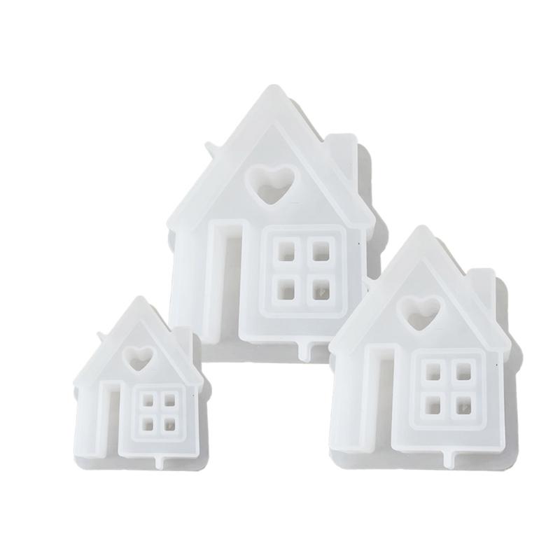 Silicone Soap Molds DIY Candle Mould Chimney House Shaped Silicone Crafts Moulds Perfect for DIY Figurine Ornament