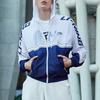 Li-Ning Big Logo Color Block Letter Print Sports Windbreaker Jacket Unisex Jacket Blue AFDP125-4