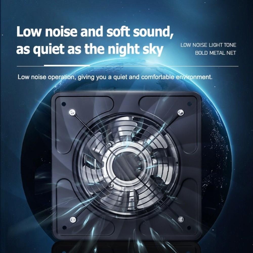 6/8/10/12 Inch Exhaust Fan Low Noise Electric Blower Fan Durable Household Air Ventilator Kitchen