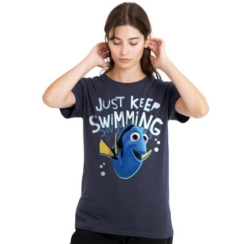 Finding Nemo Womens/Ladies Just Keep Swimming T-Shirt