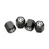 New New 4pcs Car Wheel Tires Valve Caps Tyre Dust Covers For Volkswagen GTI Passat Touareg Tiguan Golf Bora Jetta CC Beetle P
