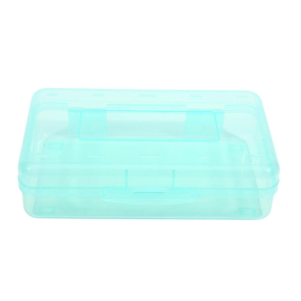 1pc Large Capacity Transparent Pencil Storage Stationery Box Sketching Pencil Case Suitable for Storing Oil Painting Sticks Crayons Watercolor Pens