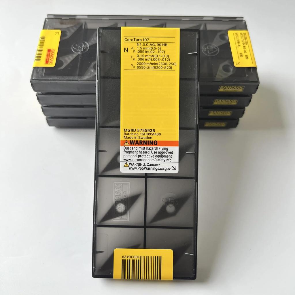 Original Sandvik / VCGX160402-AL H10 CNC Lathe Carbide Blade Tool 10 Pcs