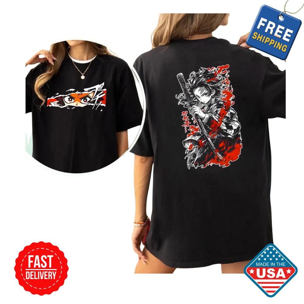 Tanjiro Demon Slayer Anime T-Shirt – Kimetsu no Yaiba Movie 2025 TShirt Inspired Unisex T-Shirt XXL