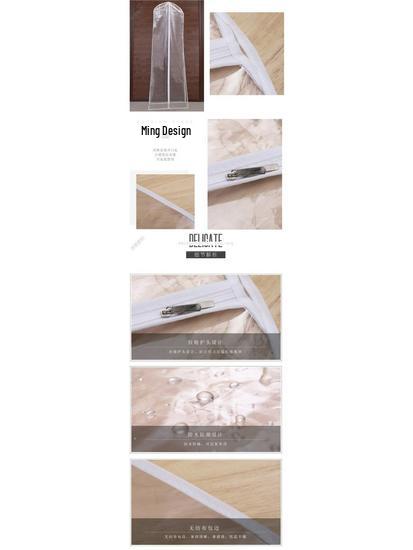 Extra Long Double-Layer Wedding Dress Dust Cover - Large Transparent Hanging Storage Bag