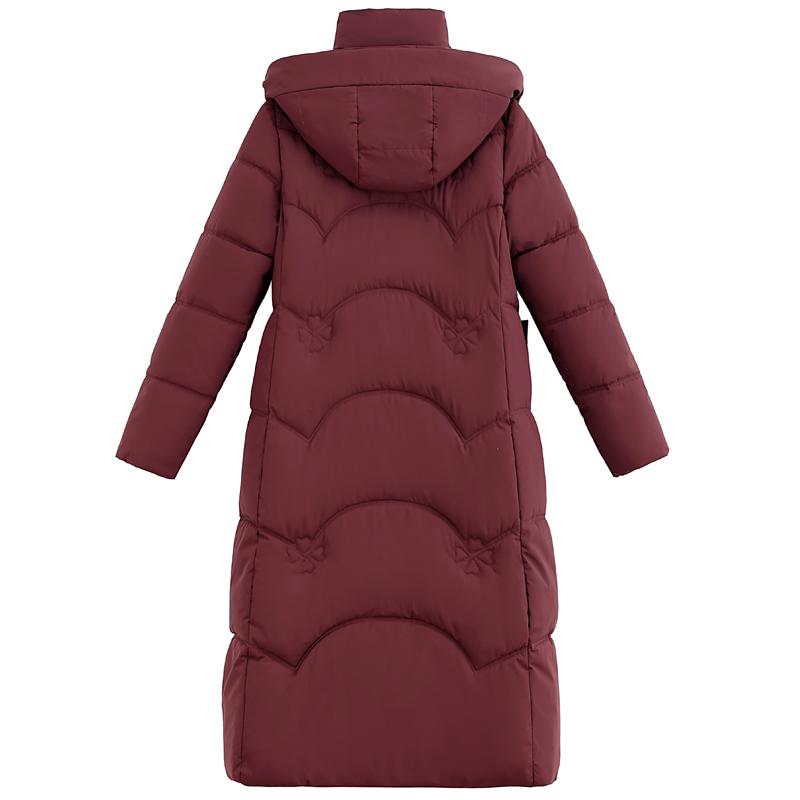 Plus Size XL-5XL Fashion Winter Woman Long Parkas Hooded Thick Warm Jacket Loose Middle Age Women's Coats