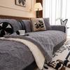Winter Plush Sofa Cushion With Modern Anti-Slip Furniture Protector Cover For Living Room Padded Plush Sofa Cushion