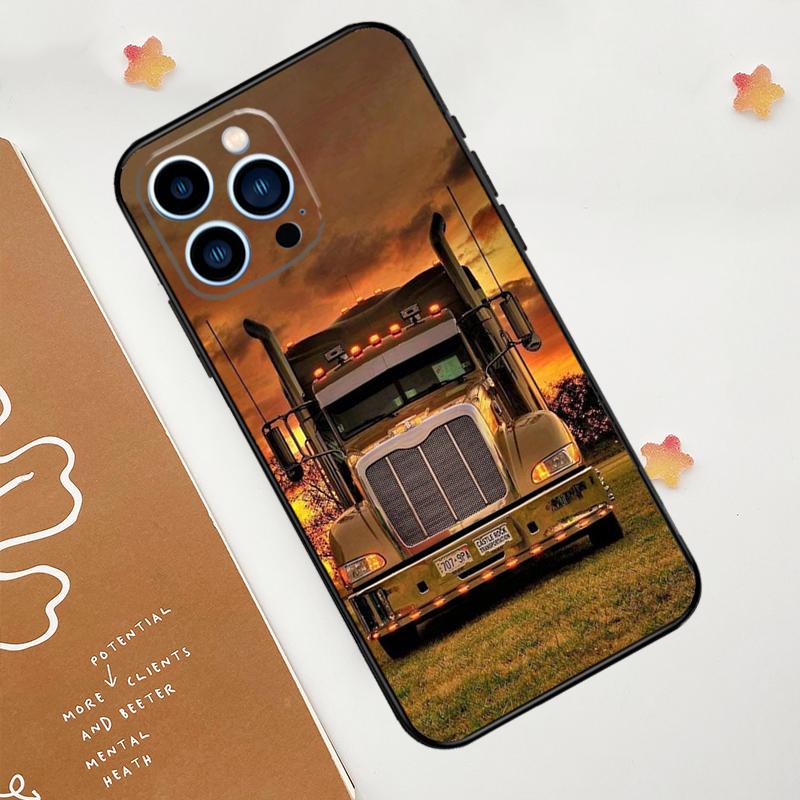 Cool Heavy Truck Car Case For iPhone 15 16 14 13 12 11 Pro Max Plus X XR XS 12 13 Mini Cover Accessories