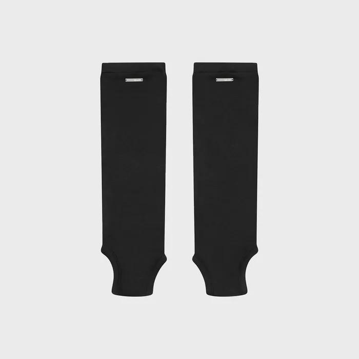 Open toe sheer knee socks BLACK