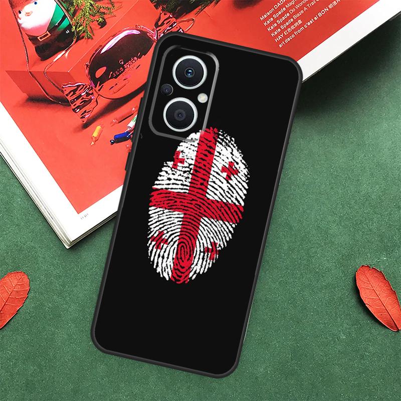 Georgia Flag Case For OPPO Reno 10 11 12 13 14 Pro 11F 12F 13F 14F 7 8 Lite OPPO Find X9 X8 X5 Pro Cover