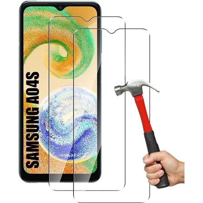 Lot de 2 Verre Trempé pour Samsung A04s Protection écran Haut Definition