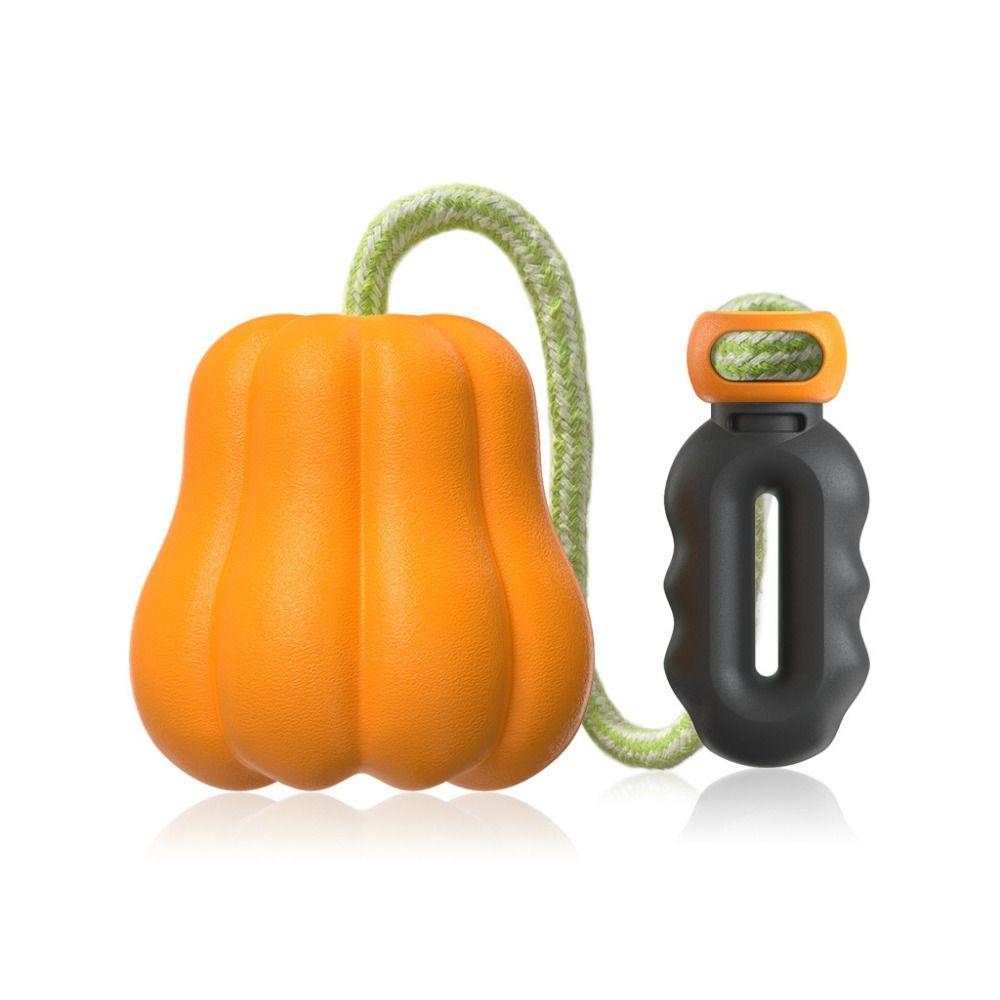 TPR Dog Pumpkins Ball Toy Bite Resistant Dog Chew Toys Funny Halloween Pumpkin Dog Toy  Halloween