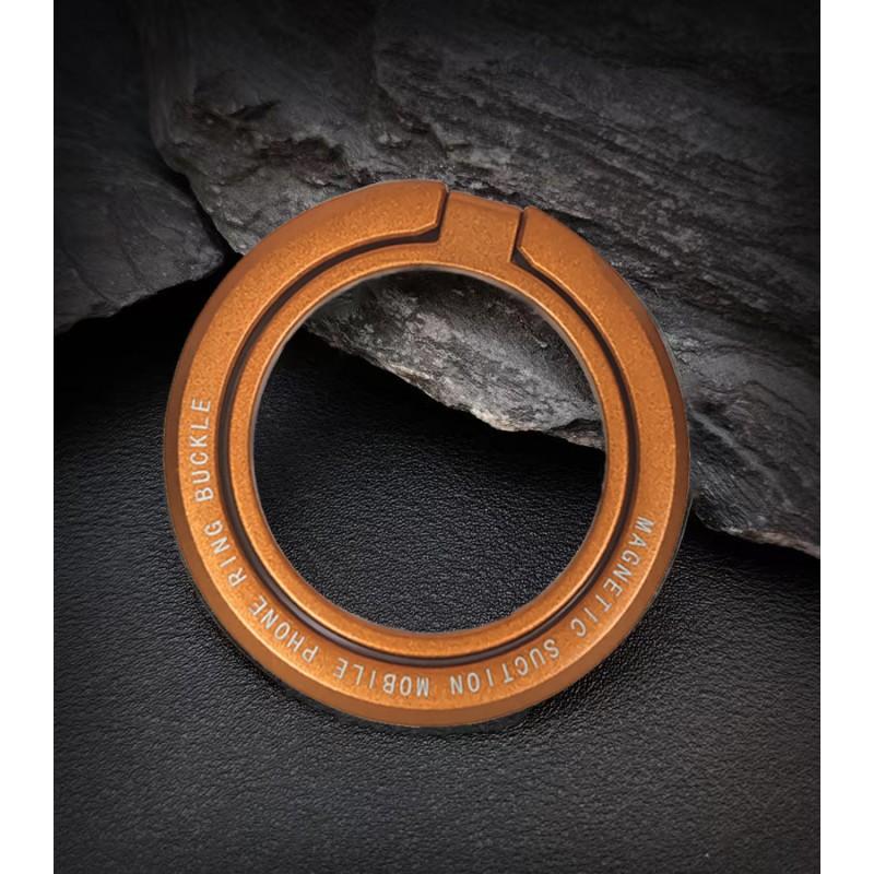 

Magsafe Magnetic Mobile Phone Ring Holder Metal Desktop Alloy Material Ultra-thin Design Directly Supplied By Manufacturer помаранчевий