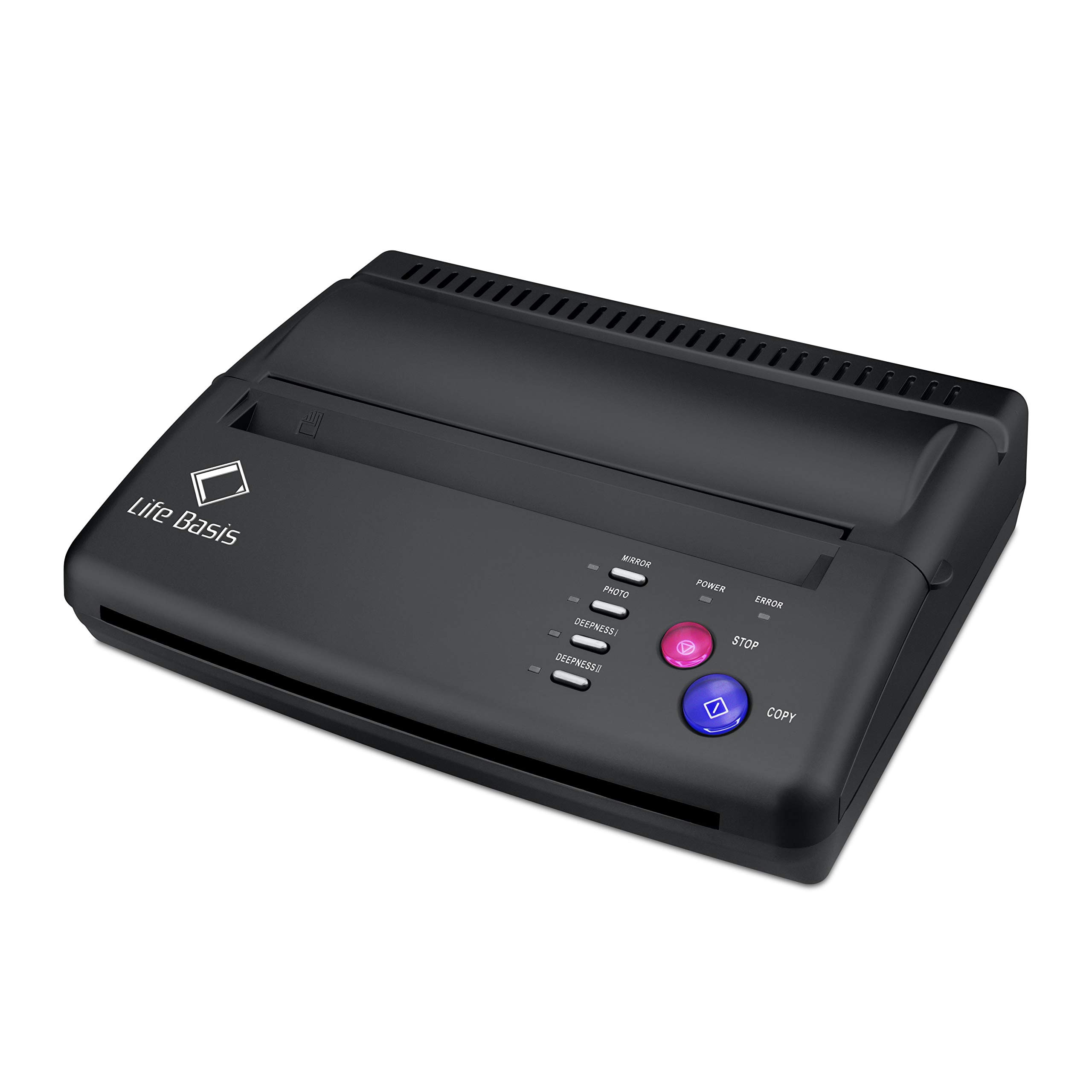 

LifeBasis TATTOO Tattoo Draft Transfer Portable Copy Machine Transfer Machine Tattoo Copy Machine Thermal Copy with 10 sheets of transfer paper чорний