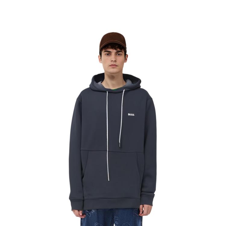Hugo Boss קפוצ'ונים לגברים כחול כהה עם קפוצ'ון מידה בינונית רגיל 50483036-402