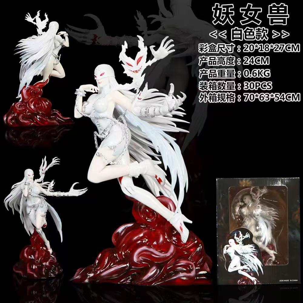 HOT SALE Lady Devimon Digimon Anime Figure GK Statue Collectible Model Home Decor Ornament Birthday Gift For Adult Anime Fans