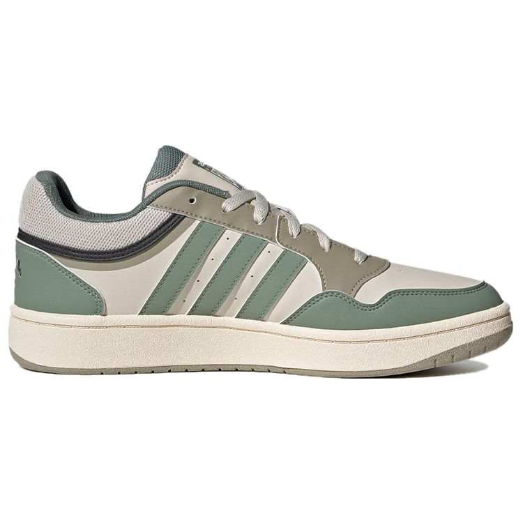 Adidas Neo Hoops 3.0 Durable Non-Slip Low-Top Skate Shoes Unisex Sneakers Gray Green IE8003