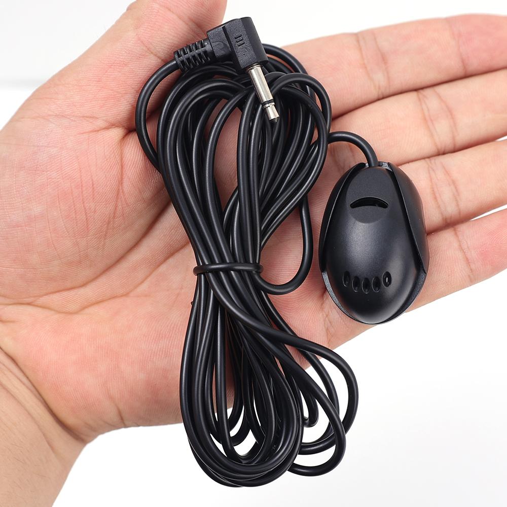 Self-Adhesive Car Audio Microphone 3.5mm Jack Plug Mic Stereo Mini 3.5m Wired External Microphone For Auto DVD Radio in CarGood product