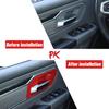 8x Interior Door Handle Bowl Cover Trim Decoration for Dodge Ram 1500 2018+ Red