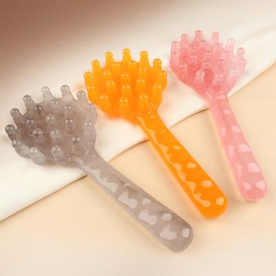 1pcs Shell Shaped Head Massage Comb Long Handled Resin Massage Combs Head Massager Meridian Scraping Scalp Massage Health Tools