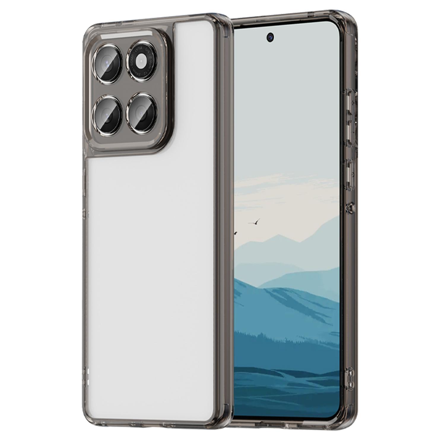 

Тонкий чехол для Motorola Edge 60 Fusion 5G/60 5G/60s 5G ТПУ+Акриловая задняя крышка телефона Не желтеет Black