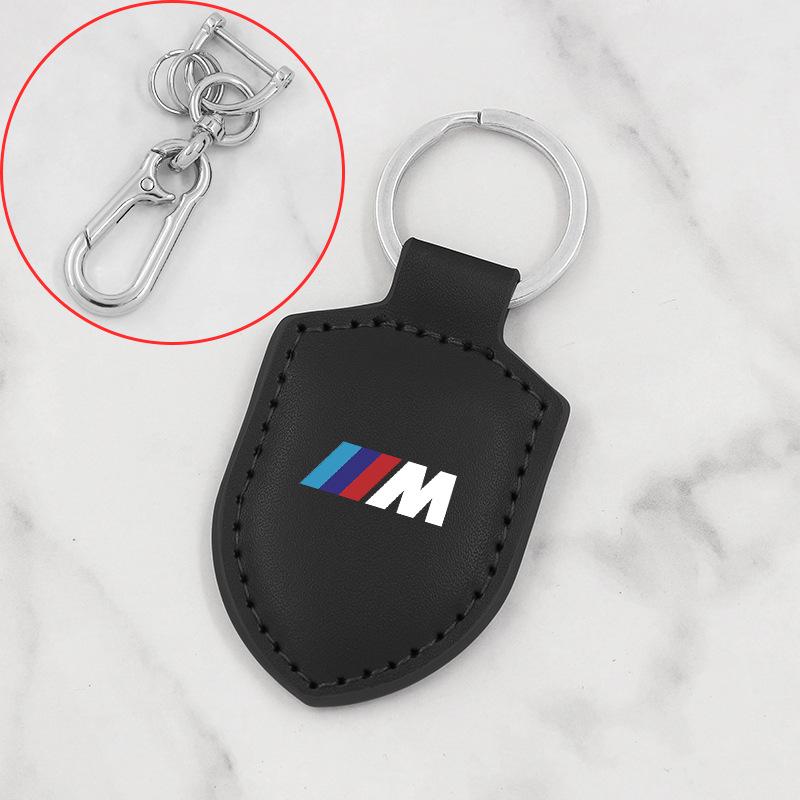 BMW 4 Series Keychain: Carbon Fiber Leather Pendant for 425i, 430i, 428i