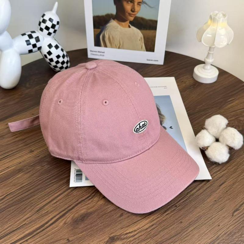 Spring New Letter Embroidered Baseball Cap Women's Versatile Big Head Circumference Soft Top Cap Casual