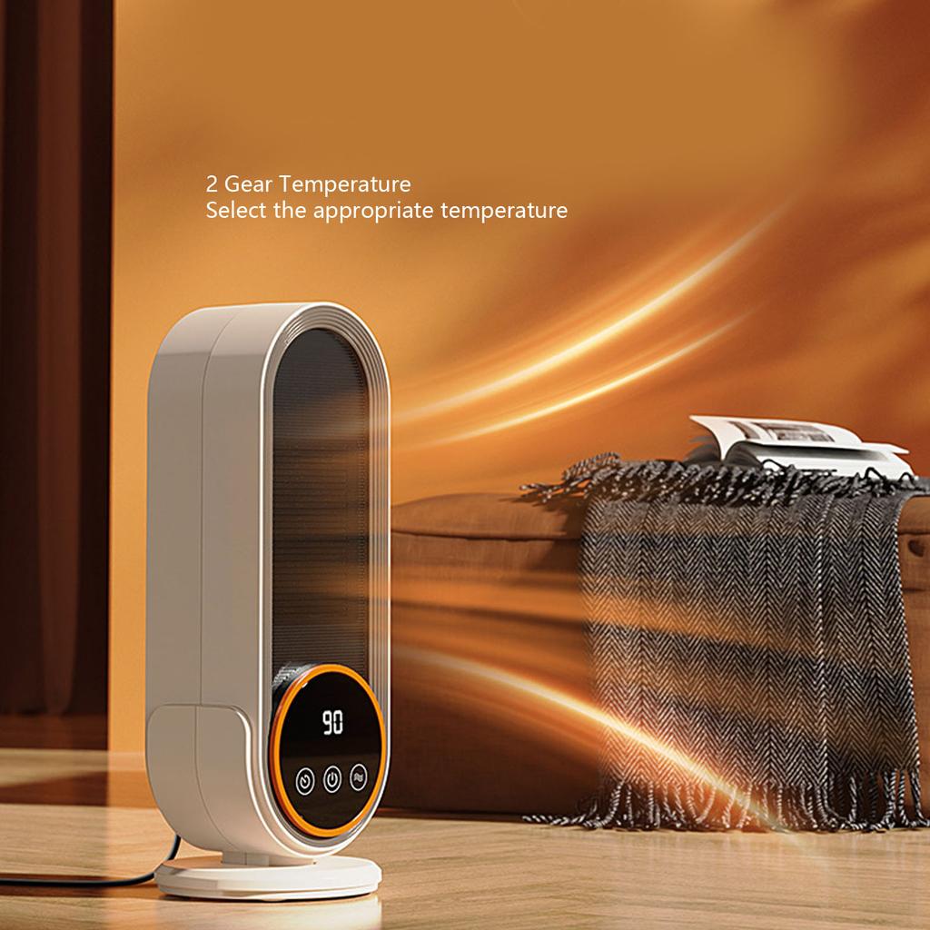1200W Ceramic PTC Portable Space Heater Fast Heating Desktop Electric Heater Adjustable Thermostat Remote Control Timer Indoor