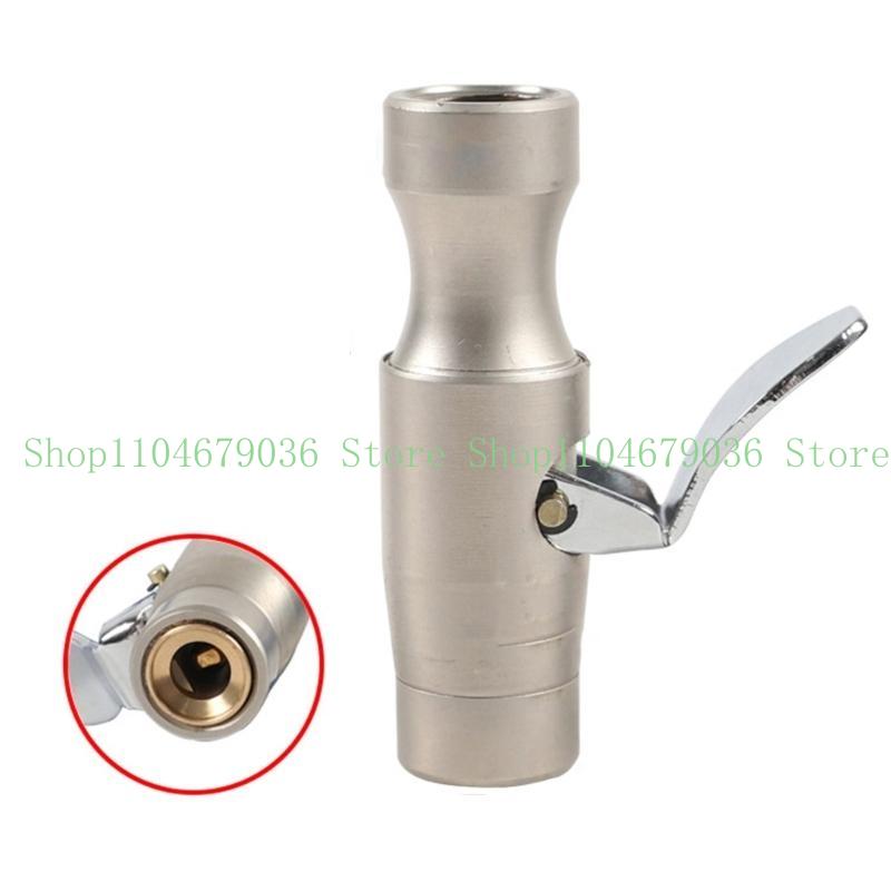 Efficient Tire Inflator Chuck with Locking Mechanism Brass Air Chuck Attachment Convenient Close Air Chuck elegant light
