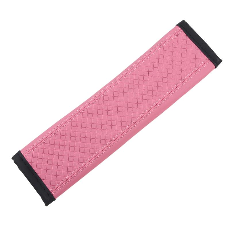 Car Seat Belt PU Leather Shoulder Cover Decompression Comfort Car Accessories Safety Belt Protective Cover