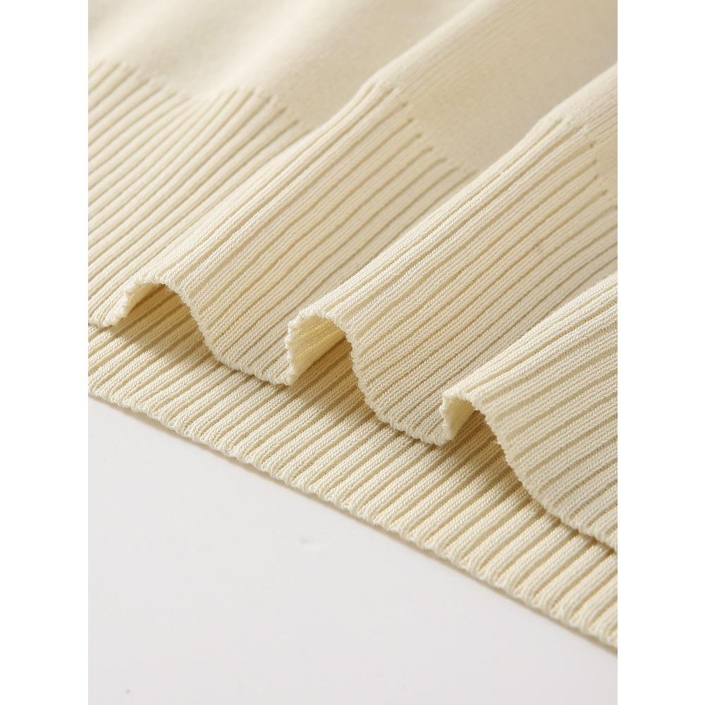 Fashion Casual Knitted Suit Pants Loose Sweater Wide Leg Pants Trousers Two-piece Daily Wear