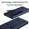 Vertical Wristband Card Slot Kickstand Case for Samsung Z Fold7 5G Invisible Bracket Wrist Stand for Galaxy Z Fold 7 6 5 4 Cover