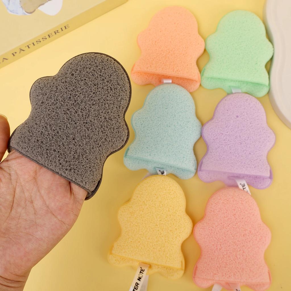 1/10 Stück Wiederverwendbare Weiche Gesichtsreinigungspads Gesichtsreinigungsschwamm-Pad Reinigung SPA Massage Make-up Tiefenreiniger Für Mitesser-Werkzeug