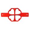 4-Cavity Silicone Pancake Mold Set - Heart/Flower/Square Shapes Egg Ring Non-Stick Baking Tool Cooking Accessories