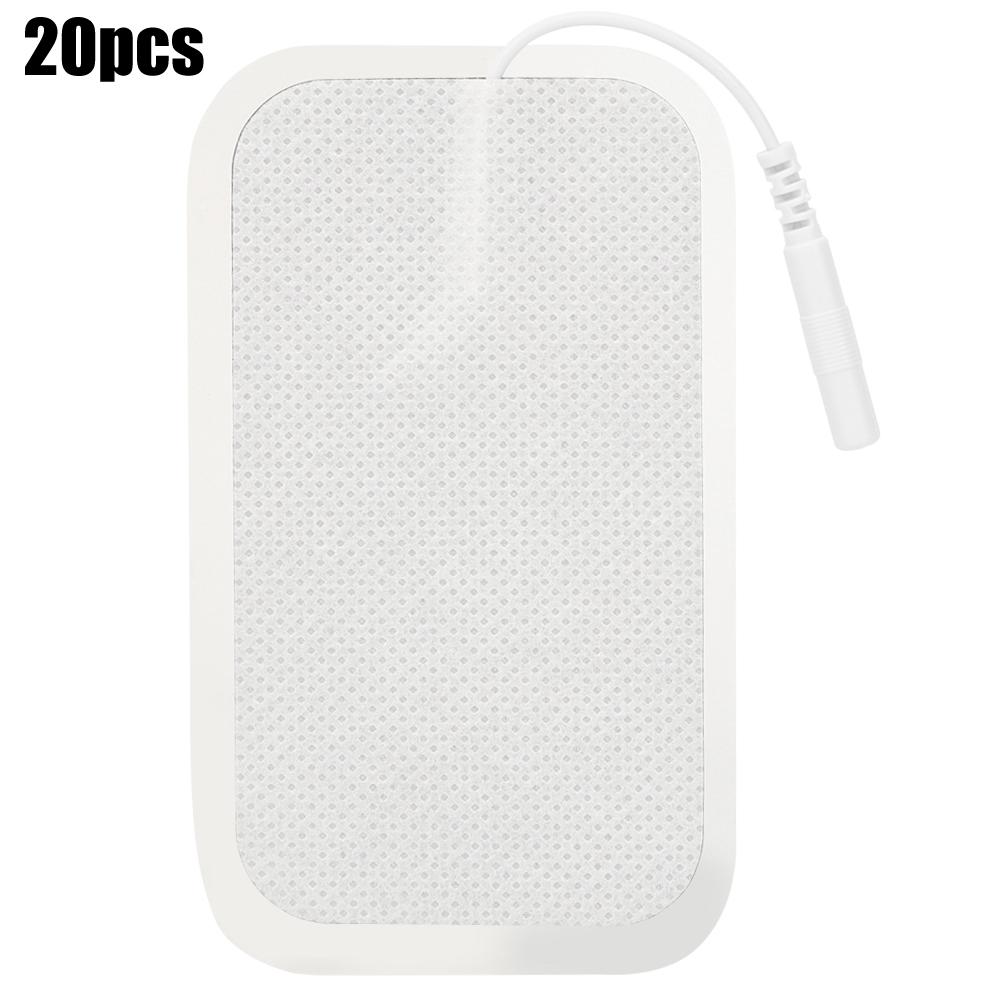 20Pcs 5x9cm Rectus Abdominis Muscle 2.0 Holes Electrode Slice Non Woven Fabrics Silicone Contact Pin Physical Therapy