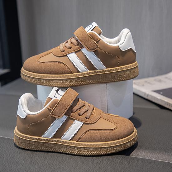 Boys and Girls' Daily Outdoor Casual Shoes with Velcro Design, Convenient and Comfortable for Spring