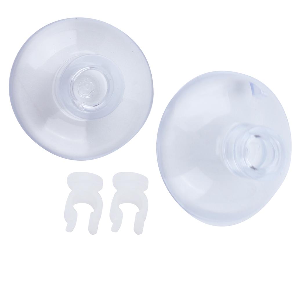 Fiskakvarium Luftslang Sugkopp Kraftfull Akvarium Fast Sugkopp med Klämmor 6-8 mm