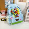 Student Cartoon Schoolbag Letter Print Backpack