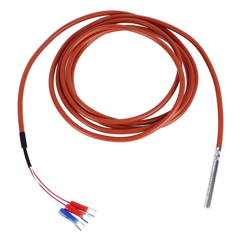 2 Meter Temperature Probe Oil Proof Good 3 Cores Silver Plated PTFE Leads Temperature Sensor Probe for Fish Tanks