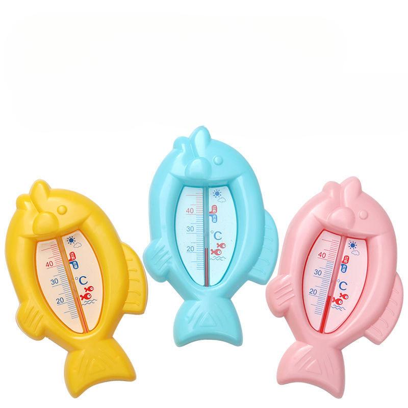 1 Stück Niedliches fischförmiges Baby-Wasserthermometer Babybad Bad Cartoon-Wasserthermometer Kinder-Innenraumthermometer