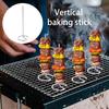 20 Stück/Packung Edelstahl Grillspieße Vertikales Design Universelles Grillgestell Wiederverwendbare Vertikale Grillspieße Heißluftfritteuse