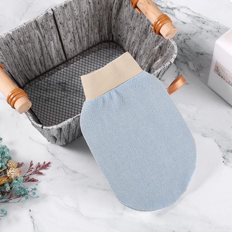 Coarse-Grit Exfoliating Bath Glove Single-Layer for Deep Cleansing Dead Skin Removal Bathing Mitt for Adults